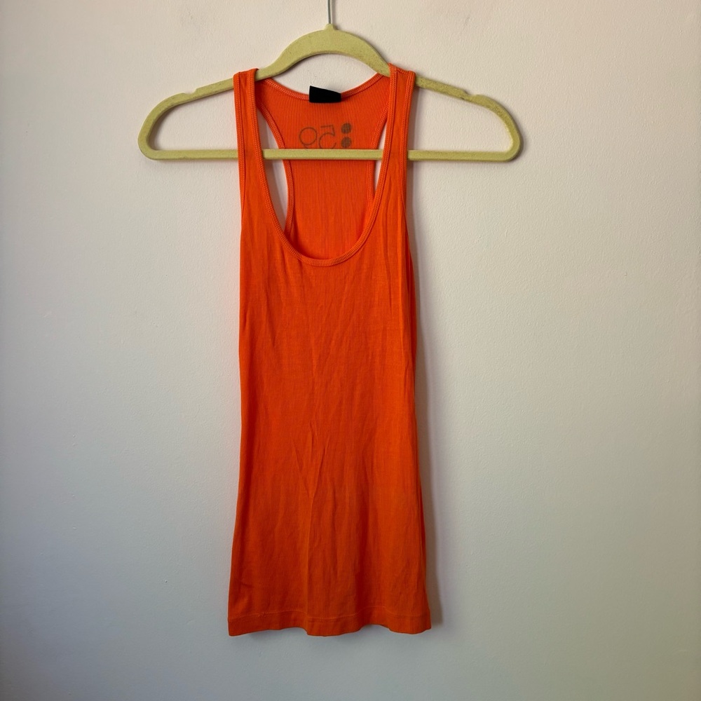 Splits59 Orange Ribbed tank